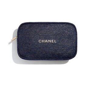 New CHANEL Pouch Cosmetic Case Makeup Bag